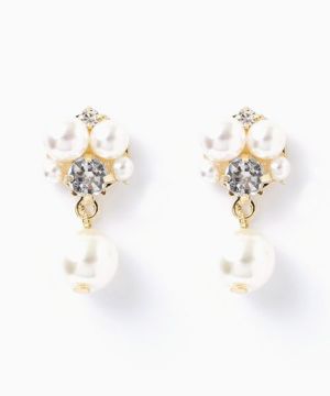 パールピアス CE06GL ｜パーティードレス・結婚式ワンピースの