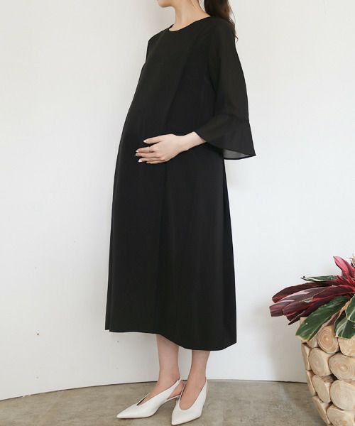 結婚式・お呼ばれ対応 | マタニティAライン結婚式ワンピース  