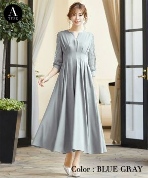 結婚式・お呼ばれ対応 | キーネックワンピース - パーティー