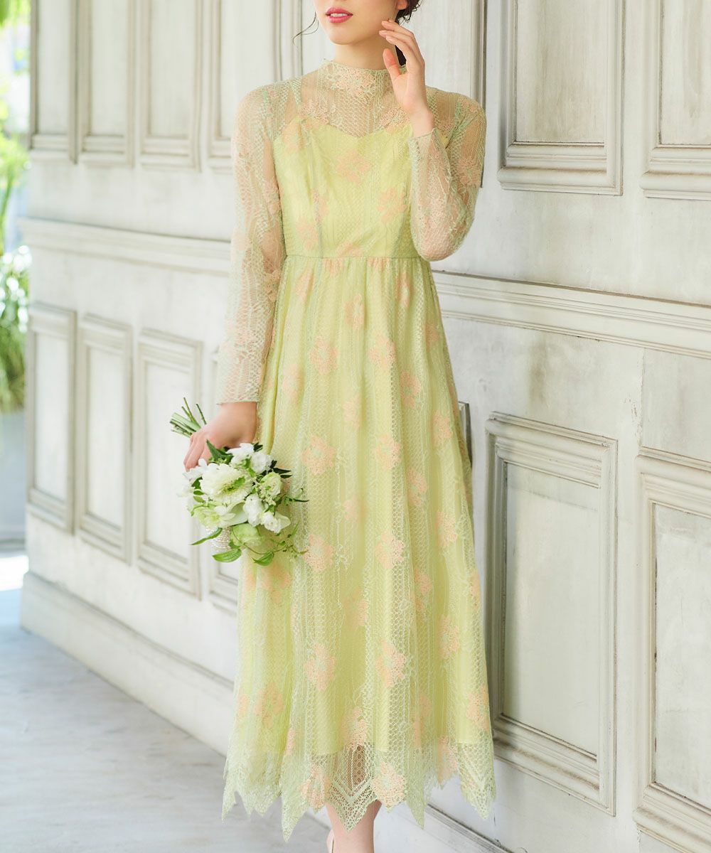 結婚式・お呼ばれ対応 | 総レースワンピースドレス - パーティー