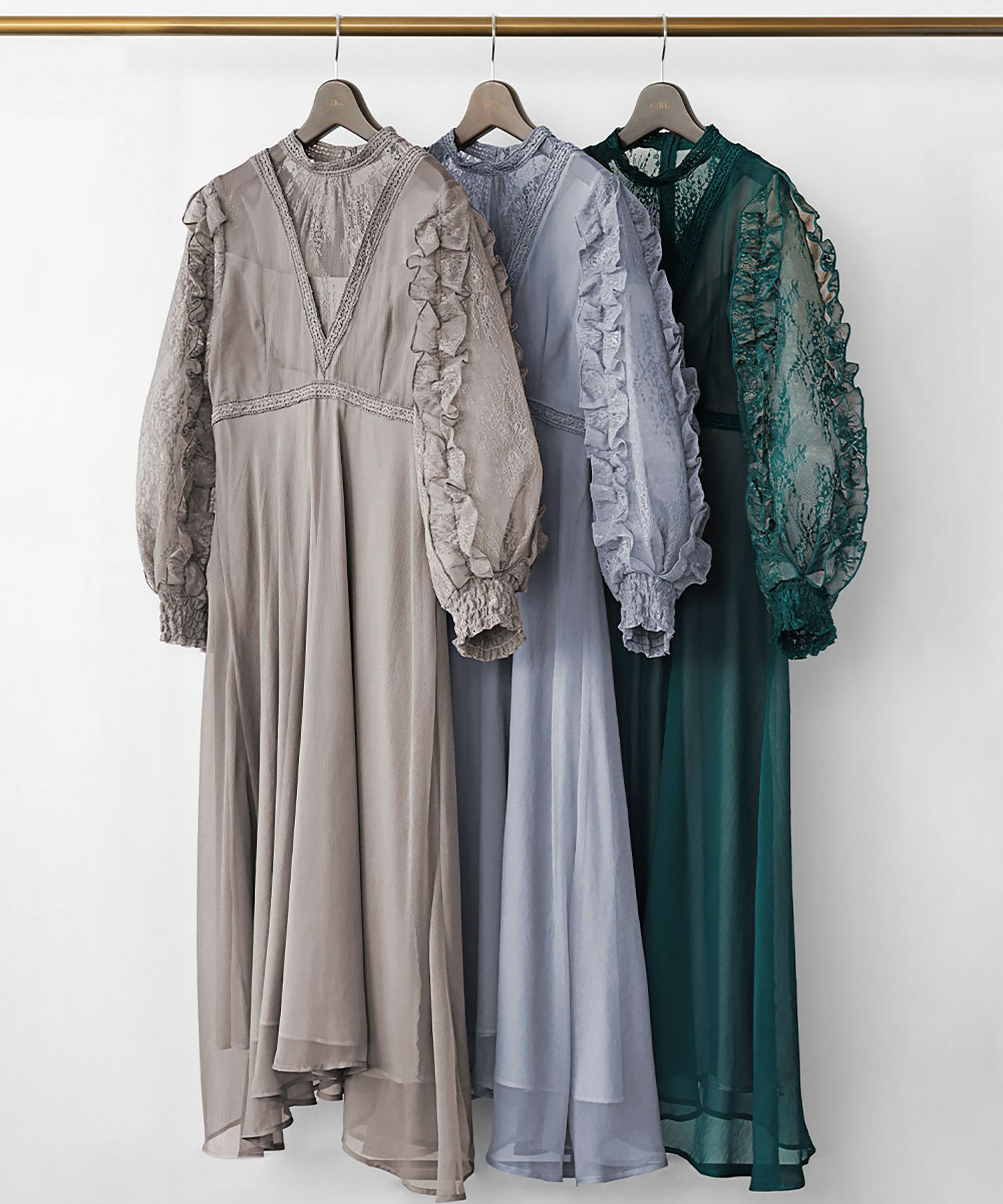 Ameri vintage 3WAY JACQUARD SET UP 印象深かっ グリーン