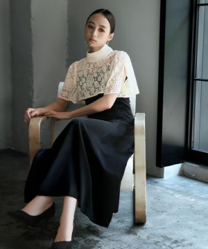 結婚式・お呼ばれ対応 | 花柄プリントロングワンピースドレス