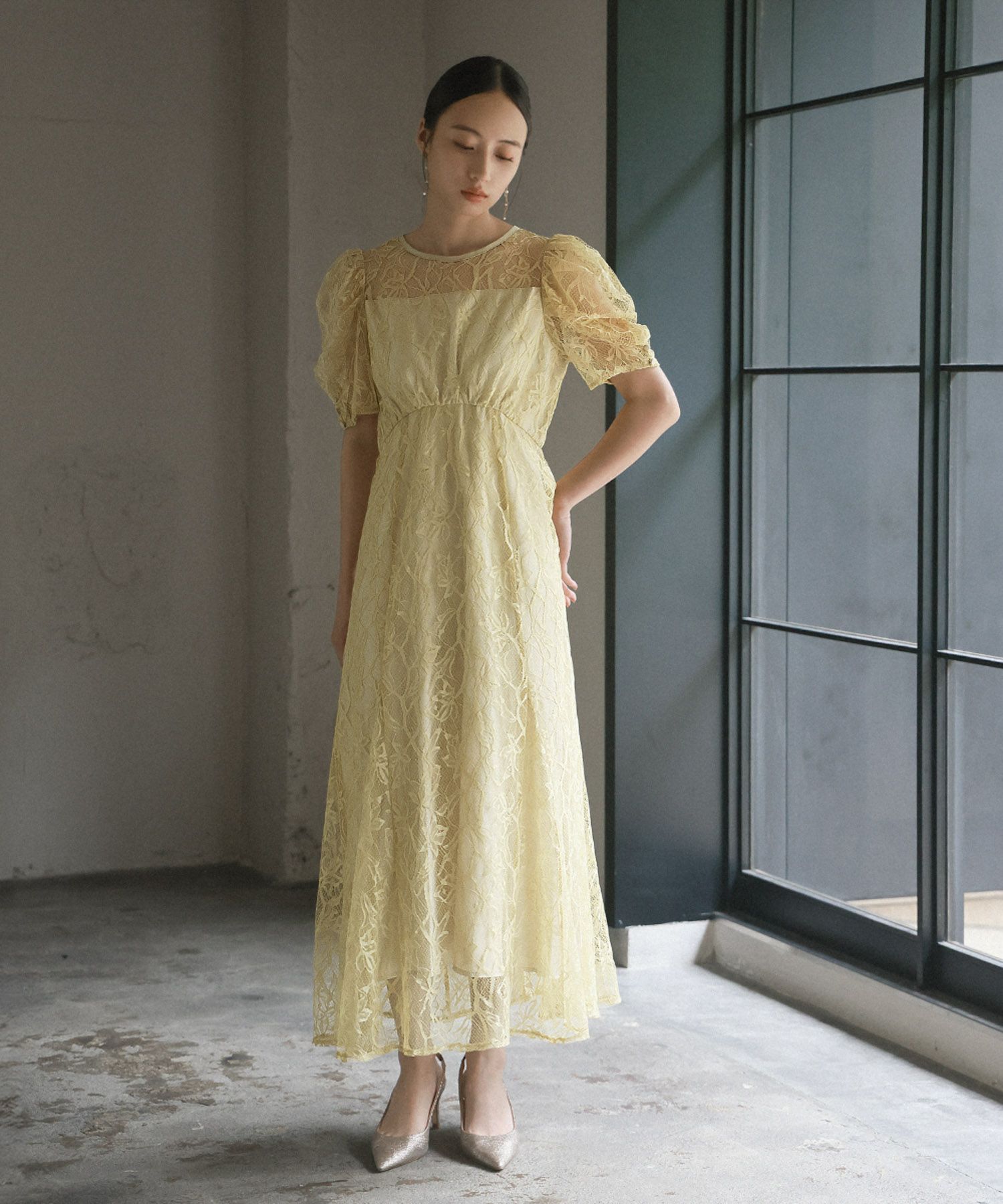 結婚式・お呼ばれ対応 | 総レースワンピースドレス - パーティードレス