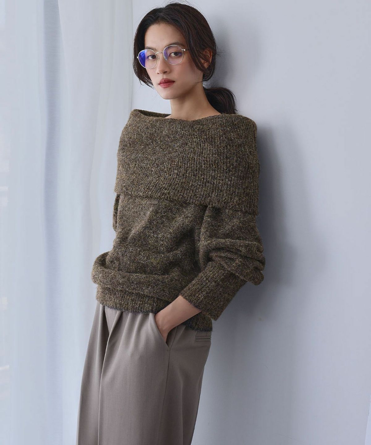 身長：165cm　着用サイズ：FREE　B：77 / W：57 / H：79