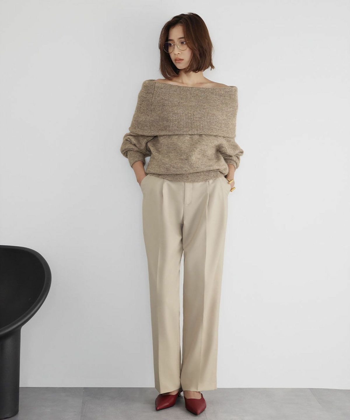 身長：162cm　着用サイズ：FREE