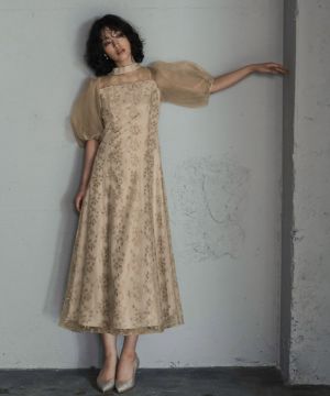 Dorry Doll ドレス フラワーレース×オーガンジードレス