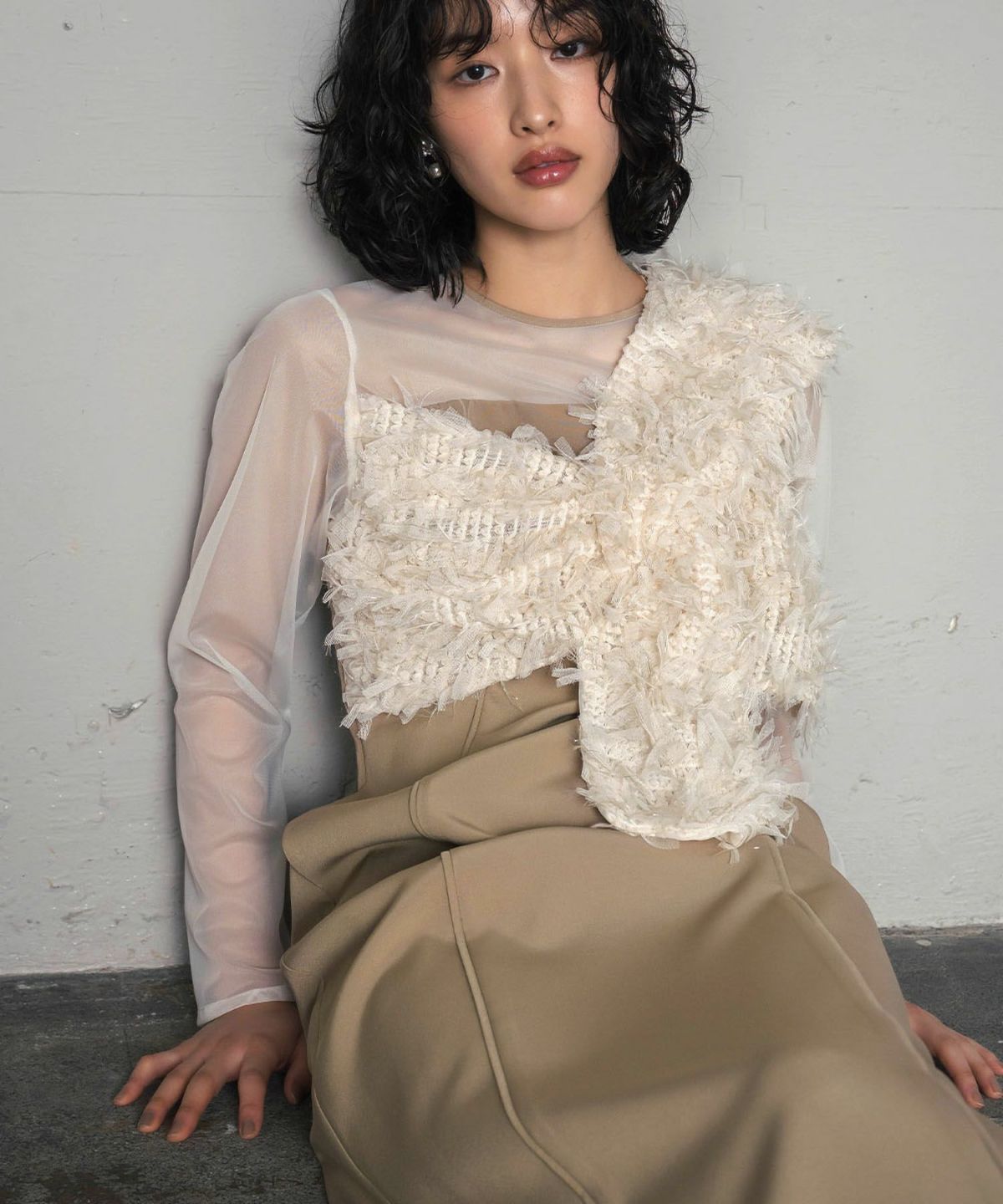 結婚式・お呼ばれ対応 | フリンジグリッターパーティードレス 