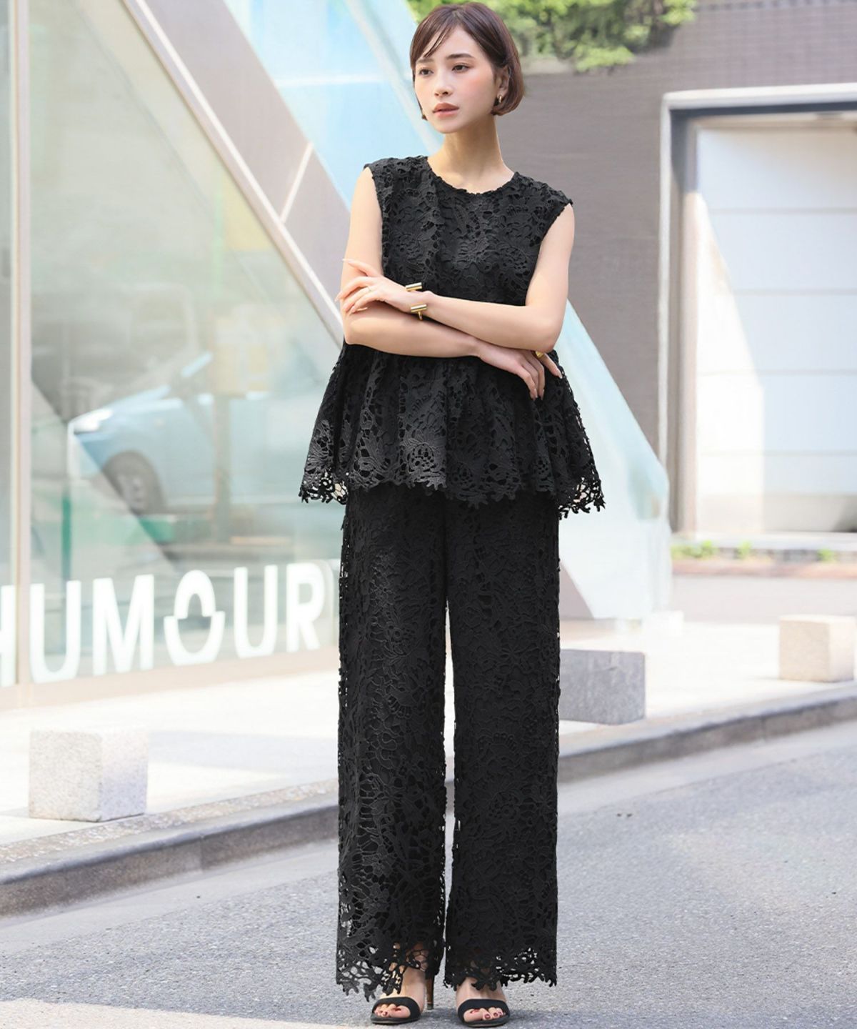 身長：162cm　着用サイズ：FREE