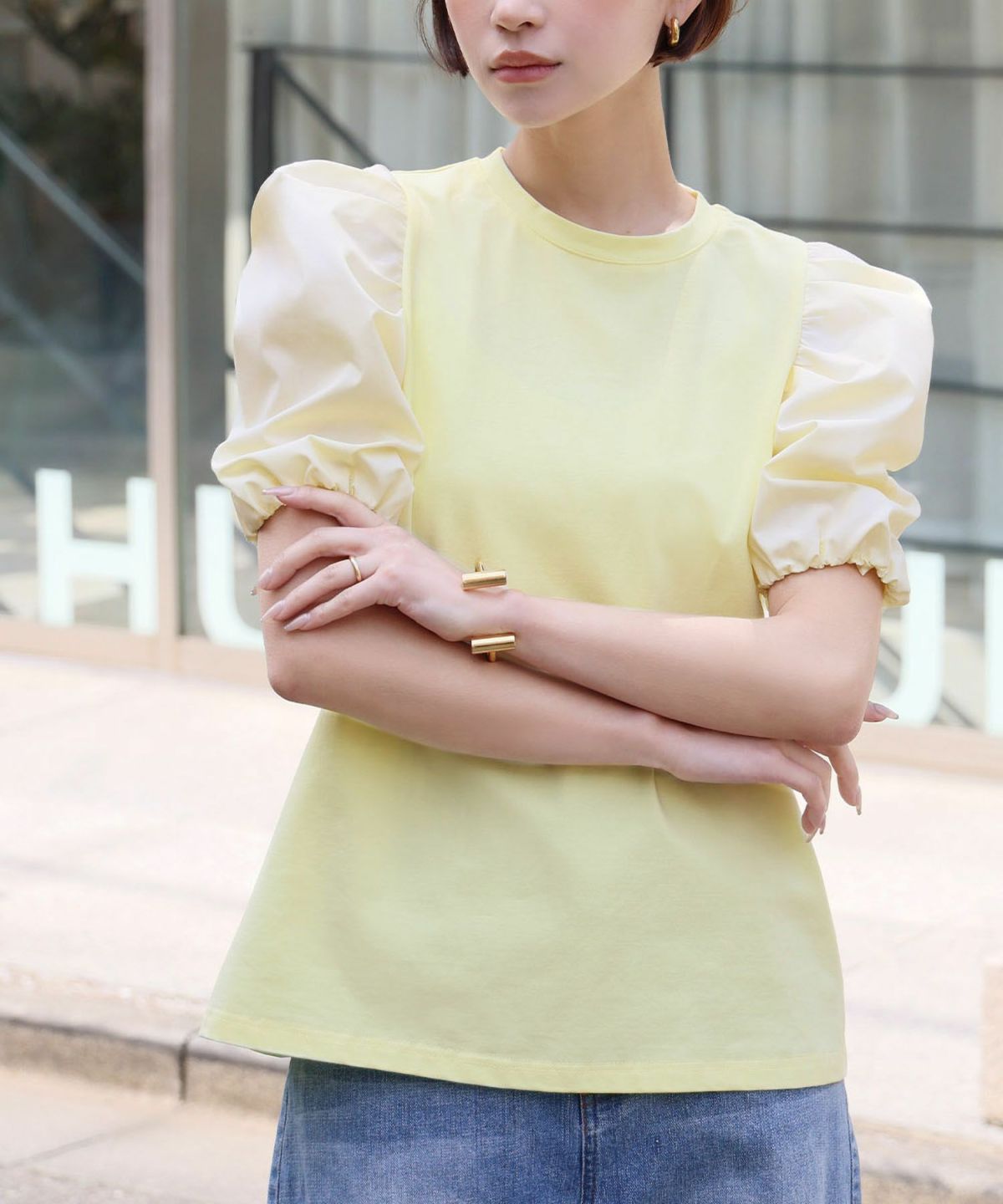 身長：162cm　着用サイズ：FREE