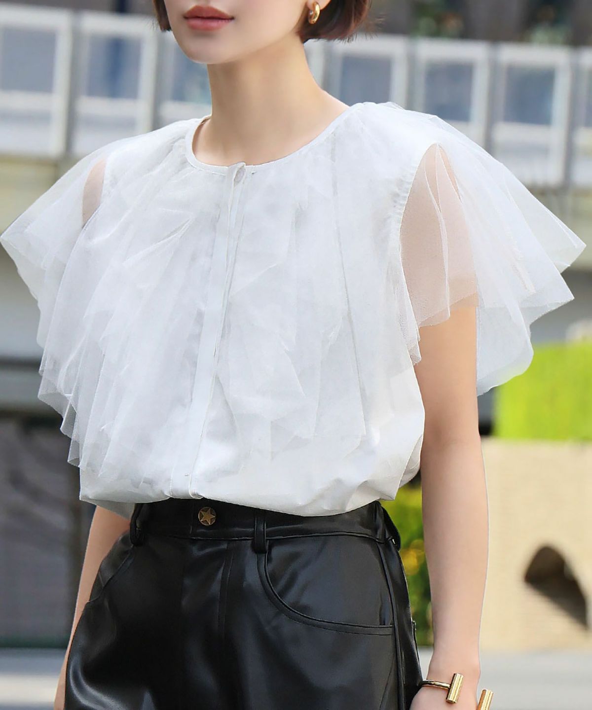 身長：162cm　着用サイズ：FREE