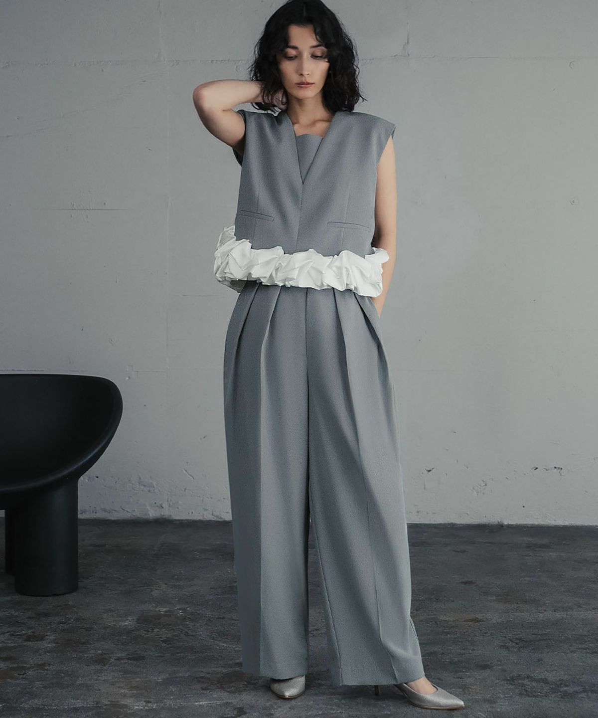 身長：167cm　着用サイズ：Mサイズ　B：78 / W：56 / H：86