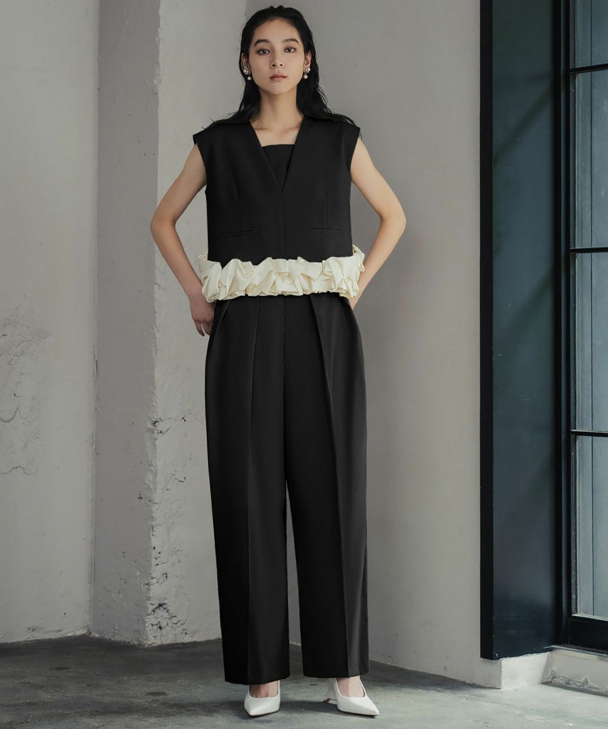 身長：168cm　着用サイズ：Mサイズ　B：81 / W：60 / H：89