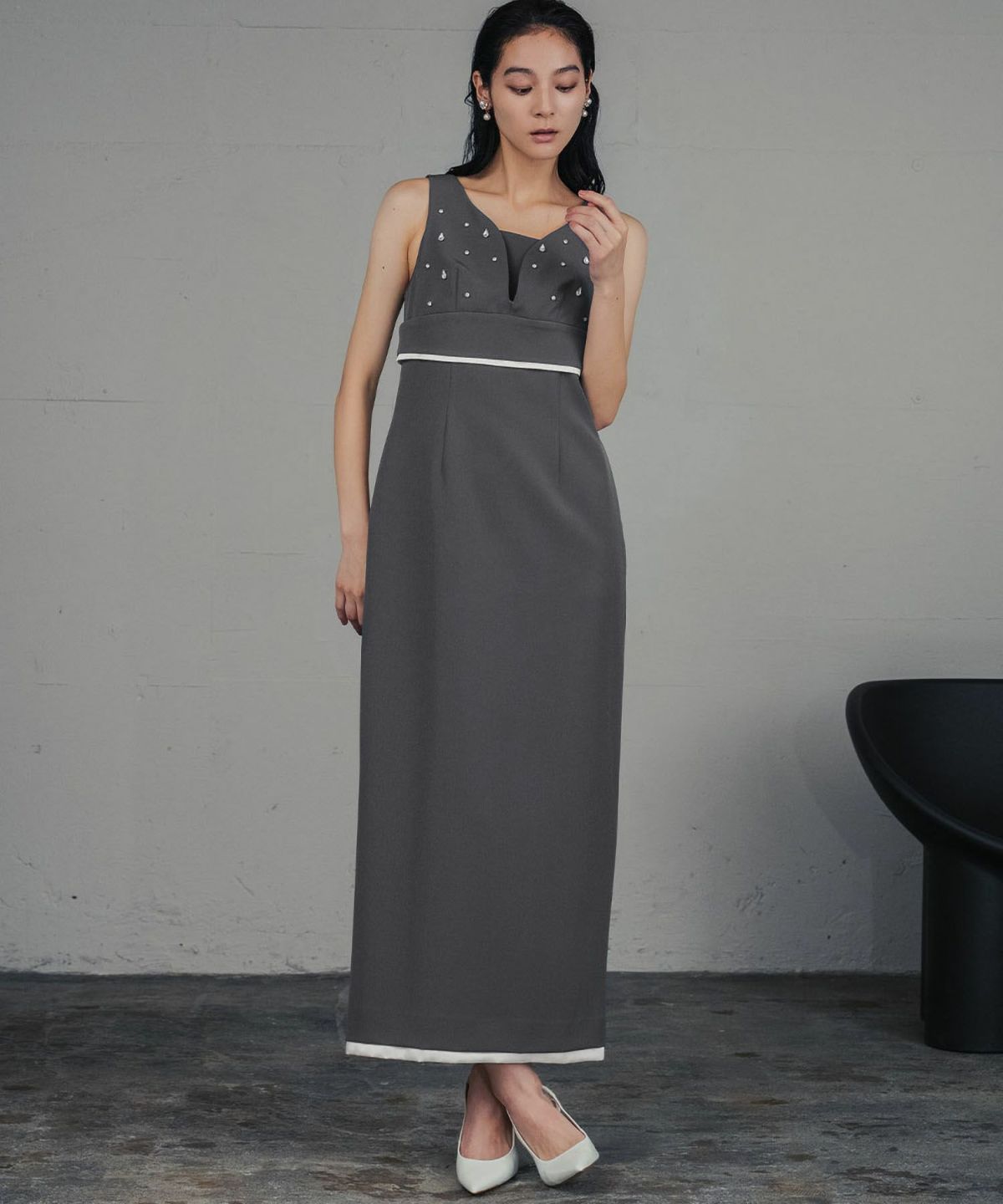 身長：168cm　着用サイズ：Mサイズ　B：81 / W：60 / H：89