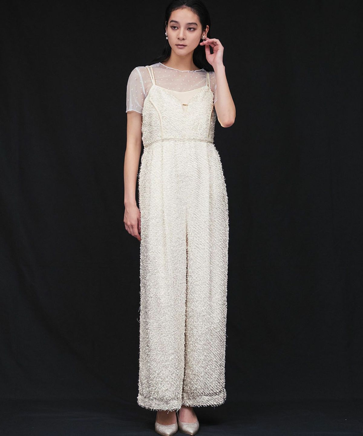 身長：168cm　着用サイズ：Mサイズ　B：81 / W：60 / H：89