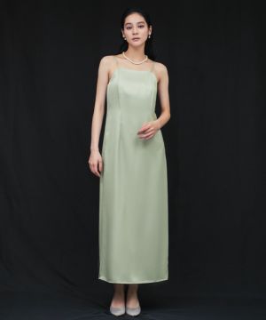 サテンキャミソールドレスパーティーお呼ばれ ガール GIRL サテン キャミソール キャミワンピ 結婚式