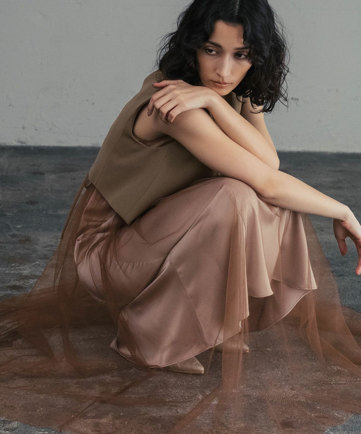 身長：167cm　着用サイズ：Mサイズ　B：78 / W：56 / H：86