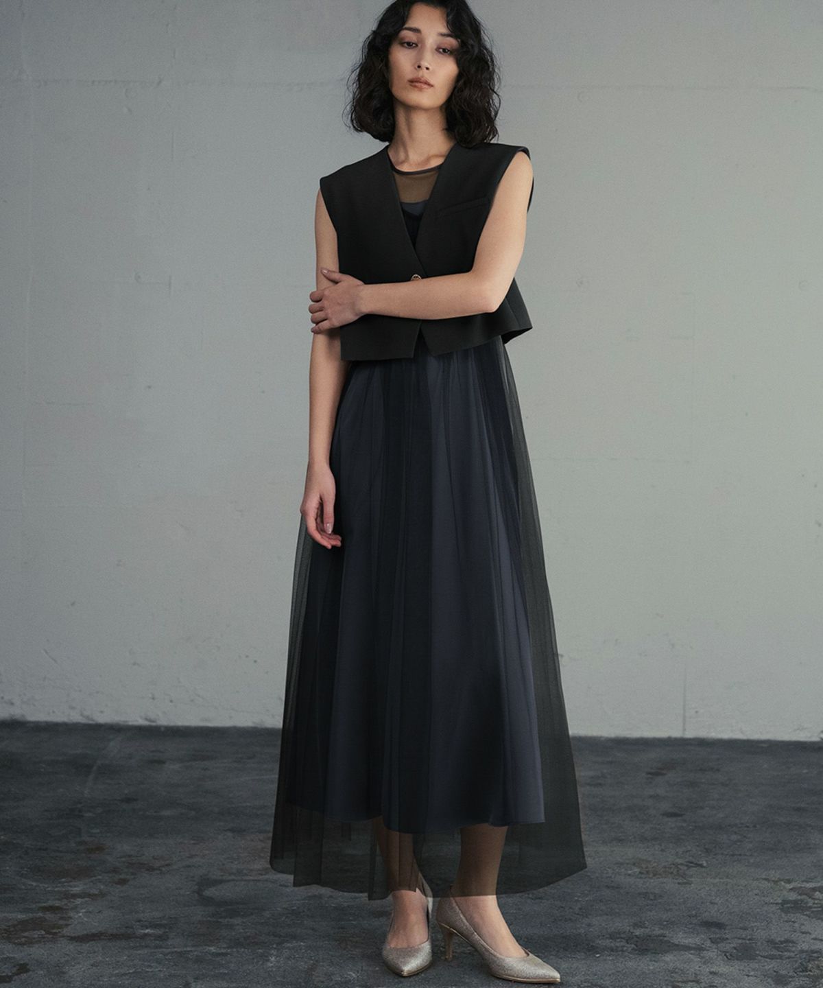 身長：167cm　着用サイズ：Mサイズ　B：78 / W：56 / H：86