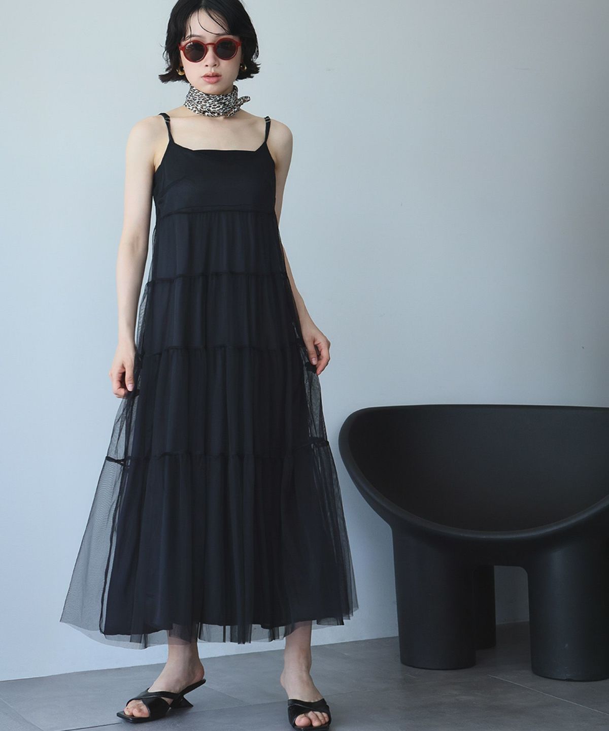 身長：157cm　着用サイズ：FREE　B：82 / W：63 / H：87