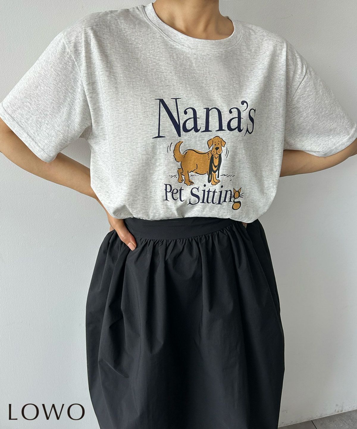 デイリー・カジュアル対応 | 綿混アニマルプリントTシャツ