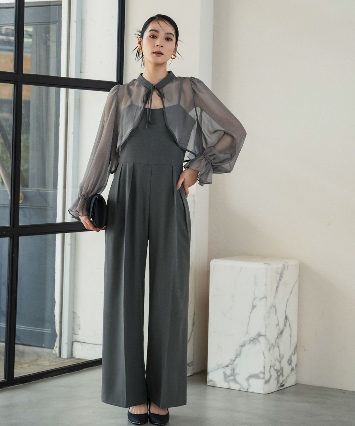 GIRL お呼ばれドレス GIRL DRESS FOR NOW ドレス 総レースハイネックスカラップ