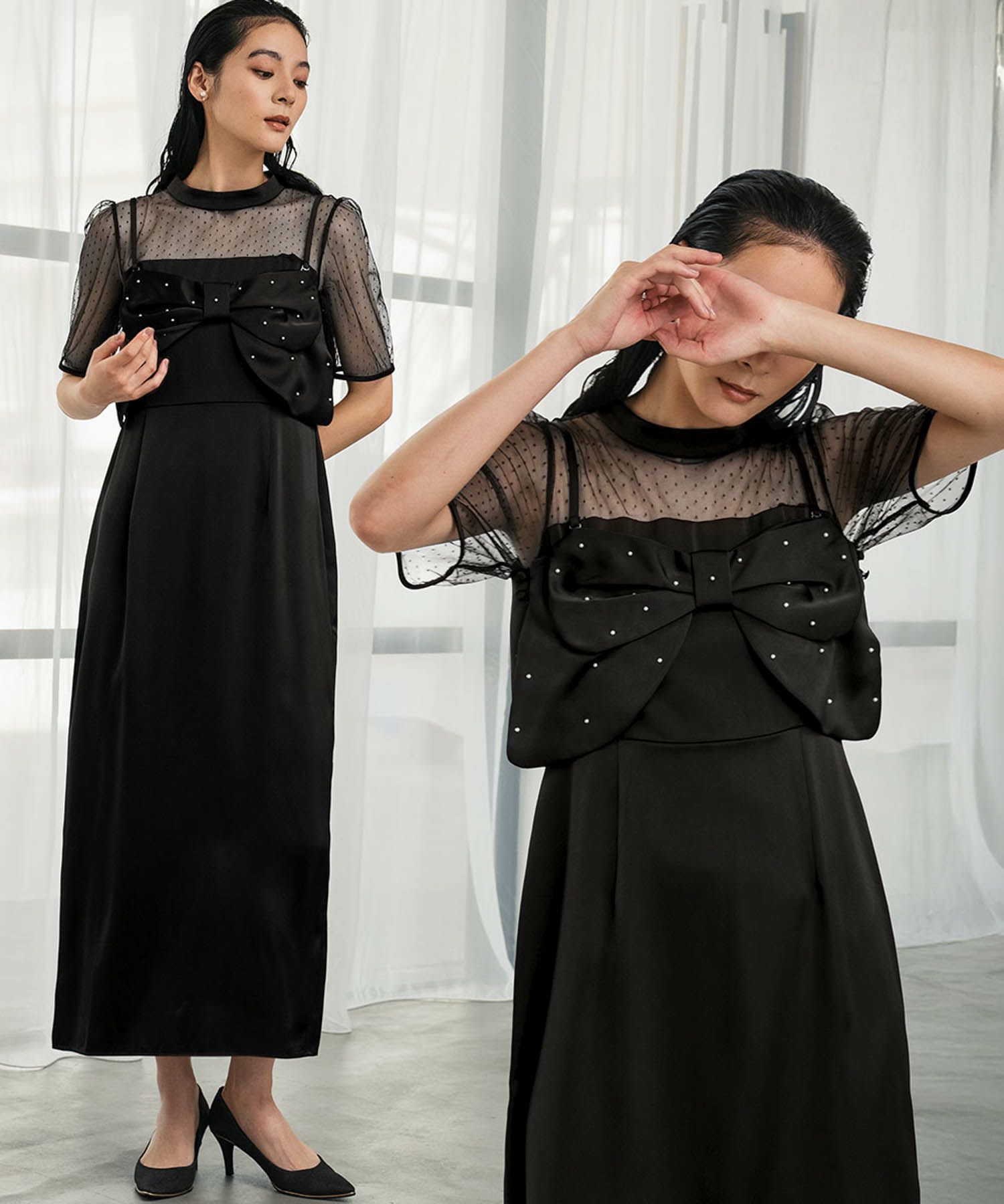 結婚式・お呼ばれ対応 | ビスチェ＆ワンピース2点セットドレス