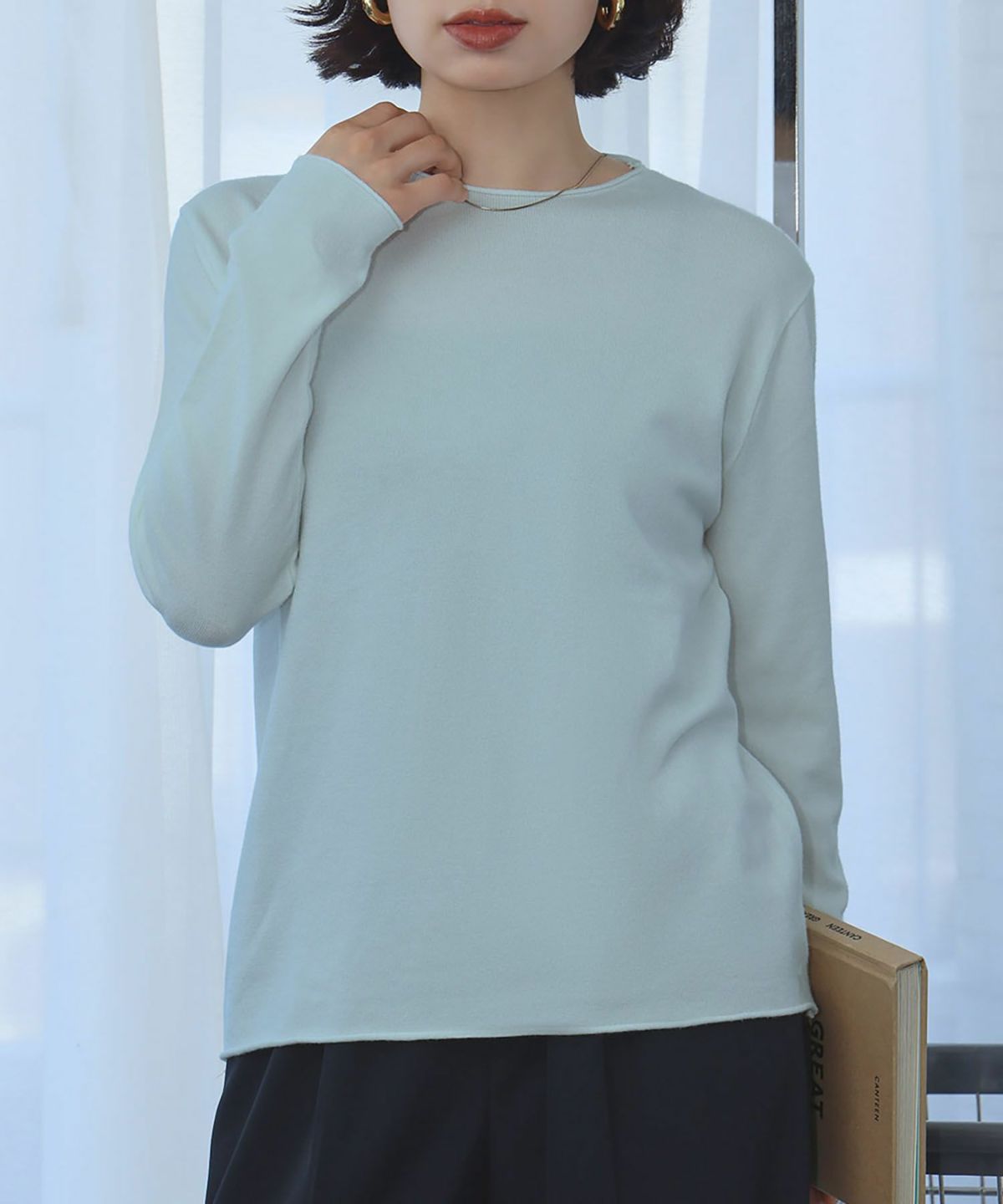 身長：157cm　着用サイズ：FREE　B：82 / W：63 / H：87